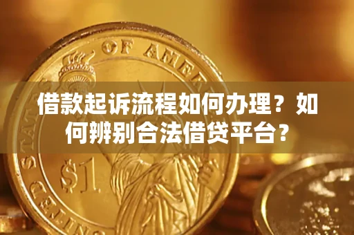 武汉借款起诉流程如何办理？如何辨别合法借贷平台？