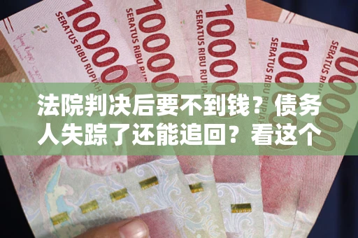 武汉法院判决后要不到钱？债务人失踪了还能追回？看这个方法！
