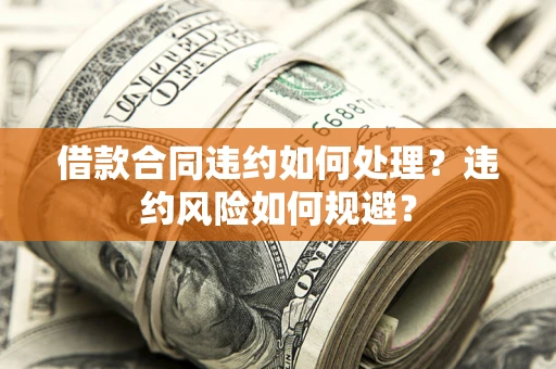 武汉借款合同违约如何处理？违约风险如何规避？