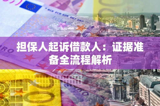 武汉担保人起诉借款人：证据准备全流程解析
