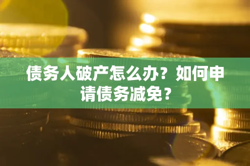 武汉债务人破产怎么办？如何申请债务减免？