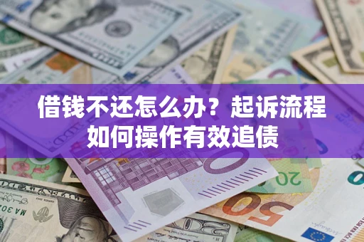 武汉借钱不还怎么办？起诉流程如何操作有效追债