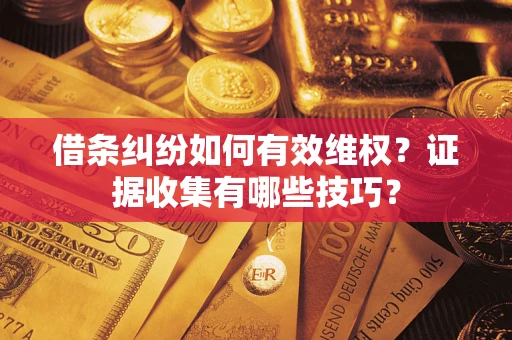 武汉借条纠纷如何有效维权？证据收集有哪些技巧？