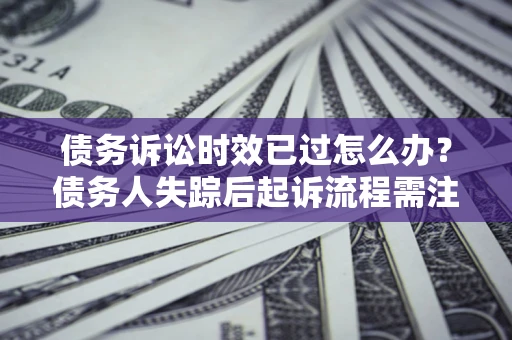 武汉债务诉讼时效已过怎么办？债务人失踪后起诉流程需注意什么？