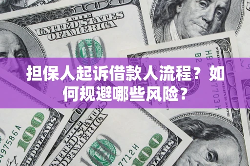 武汉担保人起诉借款人流程？如何规避哪些风险？