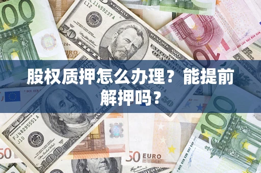 武汉股权质押怎么办理？能提前解押吗？