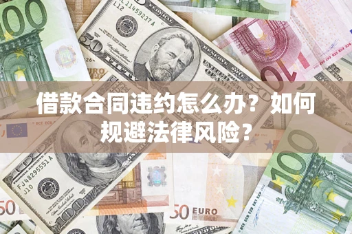武汉借款合同违约怎么办？如何规避法律风险？