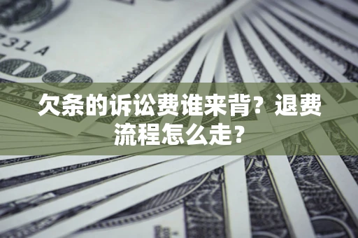 武汉欠条的诉讼费谁来背？退费流程怎么走？
