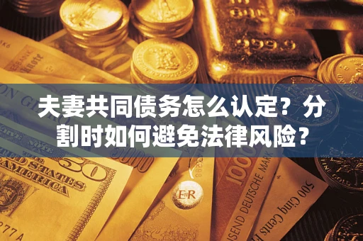 武汉夫妻共同债务怎么认定？分割时如何避免法律风险？