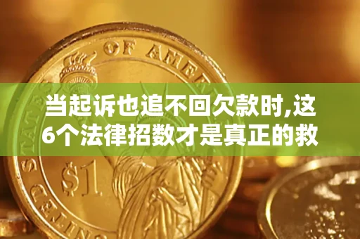 武汉当起诉也追不回欠款时,这6个法律招数才是真正的救命稻草