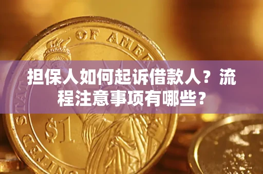 武汉担保人如何起诉借款人？流程注意事项有哪些？
